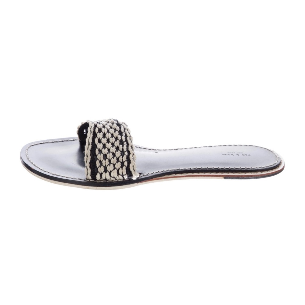 Rag & Bone Black and Cream Sandals